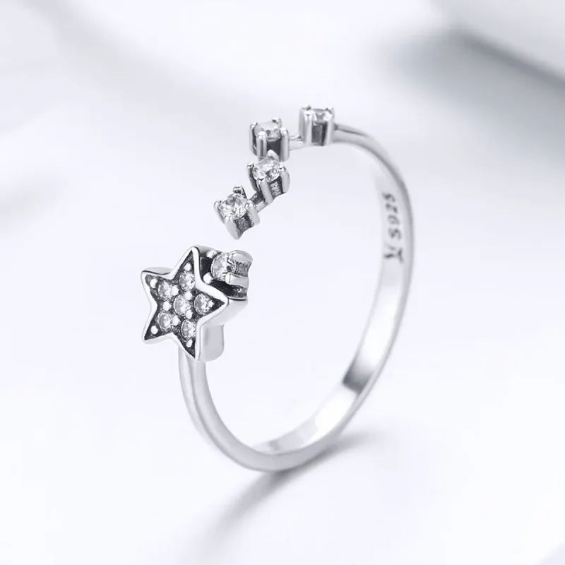 (bilde for) Pandora Style Silver Secret of Stars Ring - SCR440 - Vis 2