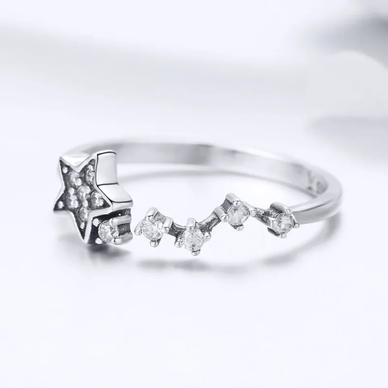 (bilde for) Pandora Style Silver Secret of Stars Ring - SCR440 - Vis 3