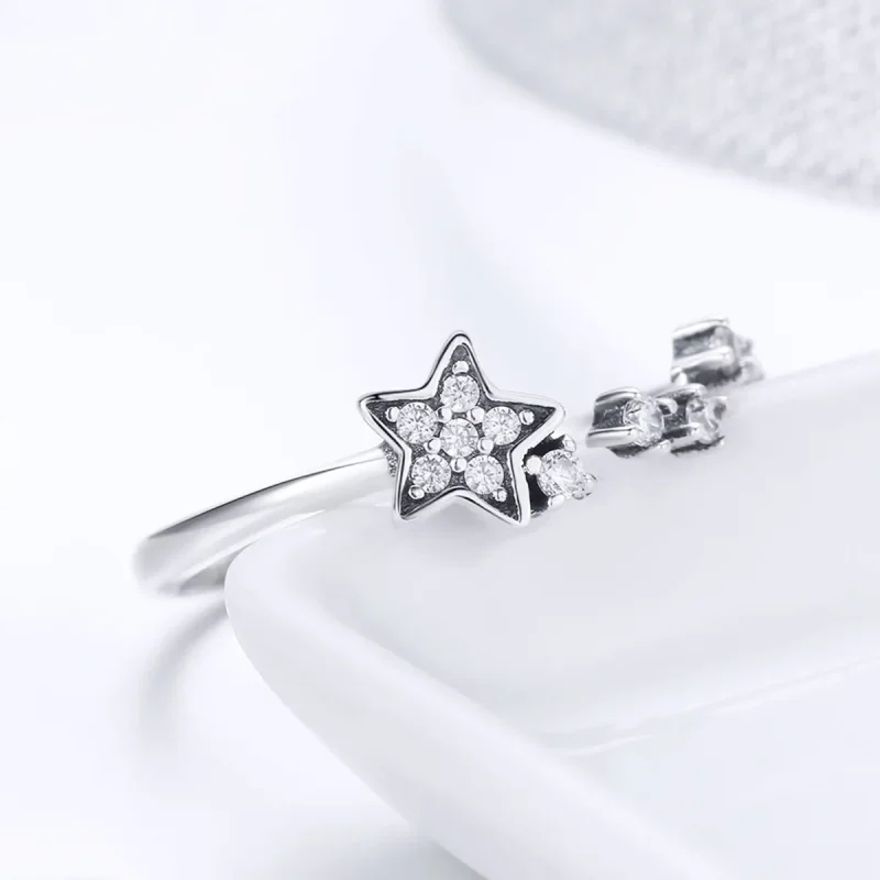 (bilde for) Pandora Style Silver Secret of Stars Ring - SCR440 - Vis 4