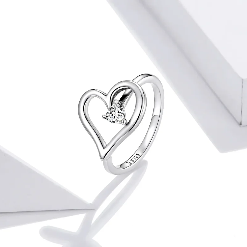 (bilde for) Pandora Style Silver Shining Wish Ring - SCR700 - Vis 2