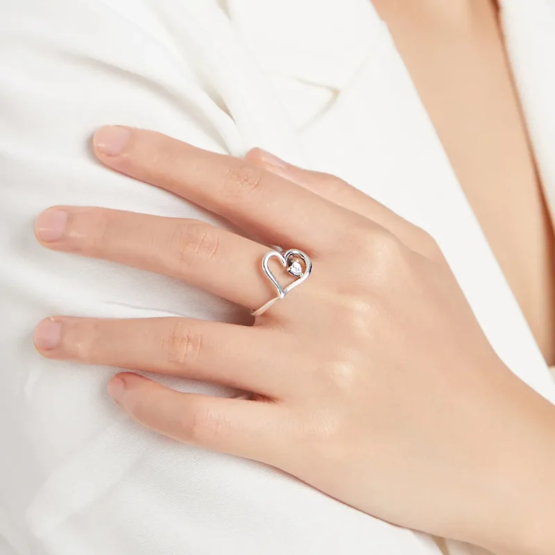 (bilde for) Pandora Style Silver Shining Wish Ring - SCR700 - Vis 6