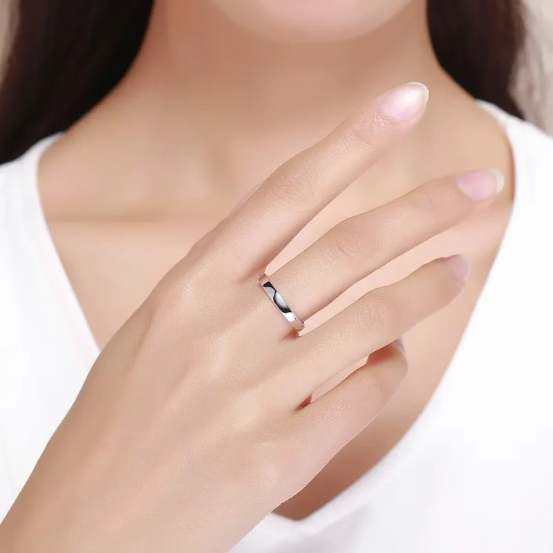 (bilde for) Pandora Style Silver Simple Feelings Ring - SCR343 - Vis 3