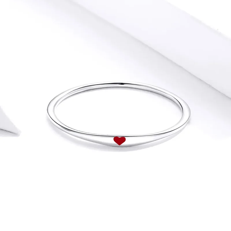 (bilde for) Pandora Style Silver Simple Love Ring - SCR620 - Vis 3