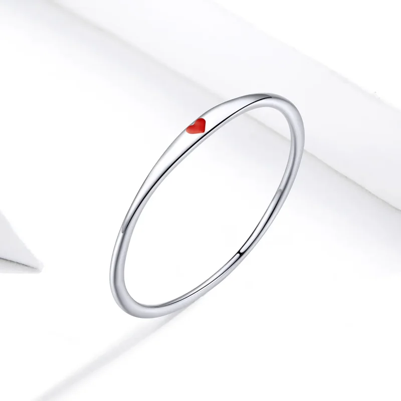 (bilde for) Pandora Style Silver Simple Love Ring - SCR620 - Vis 4