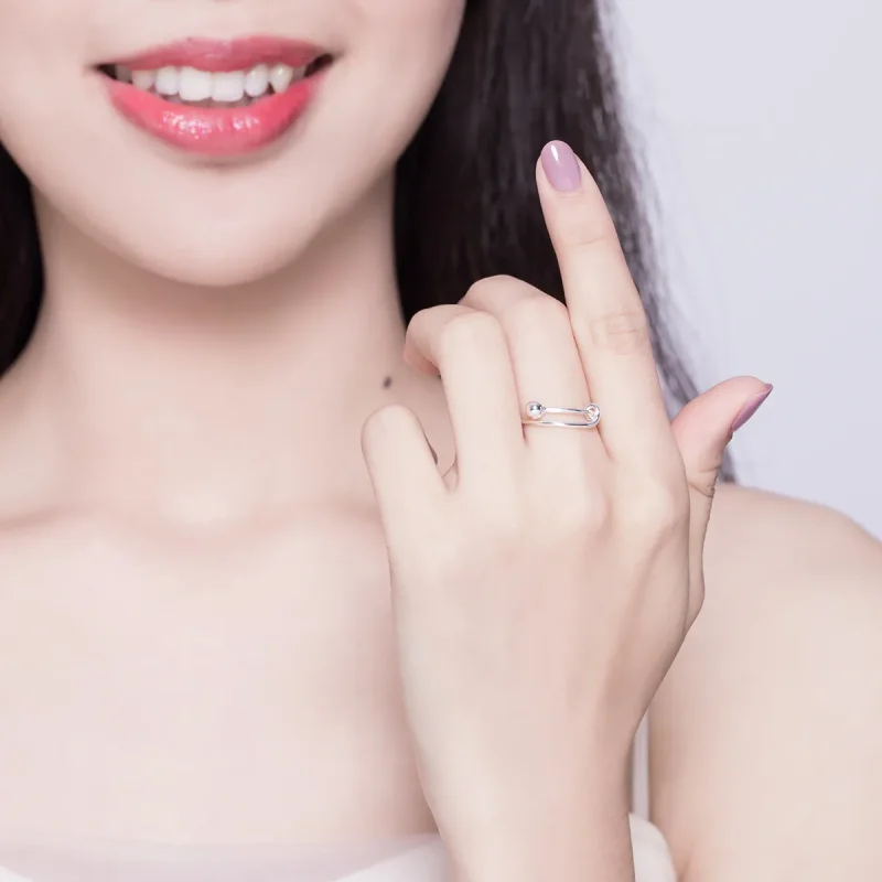 (bilde for) Pandora Style Silver Simple Ring - SCR520 - Vis 6