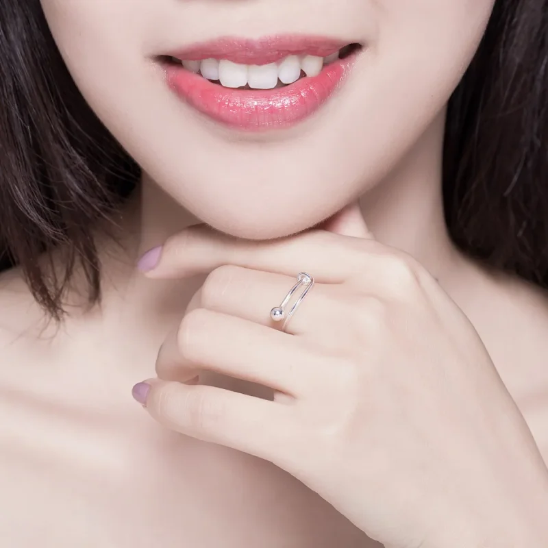 (bilde for) Pandora Style Silver Simple Ring - SCR520 - Vis 8
