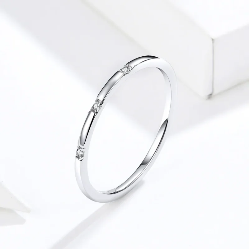 (bilde for) Pandora Style Silver Slim Ring - SCR591 - Vis 4