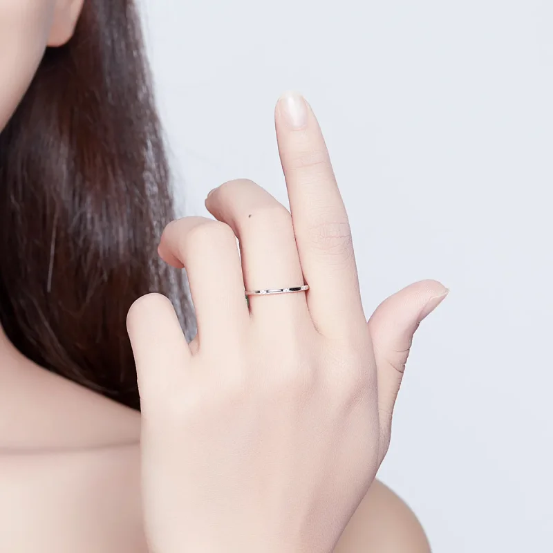(bilde for) Pandora Style Silver Slim Ring - SCR591 - Vis 5