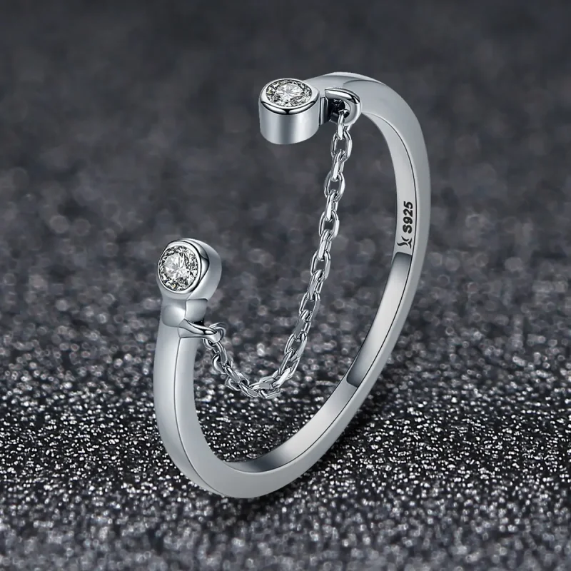 (bilde for) Pandora Style Silver Smile Face Ring - SCR216 - Vis 3