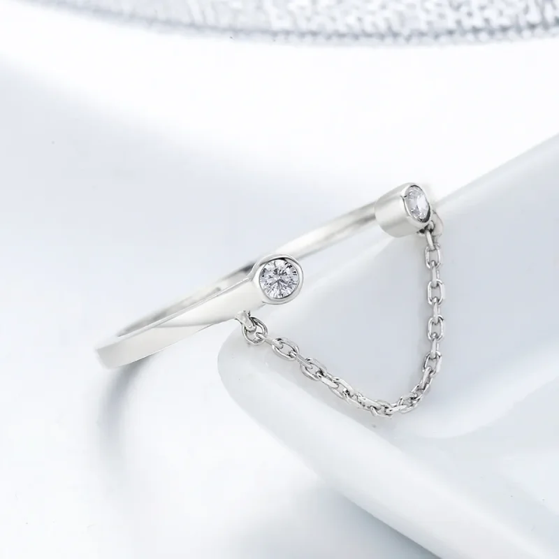 (bilde for) Pandora Style Silver Smile Face Ring - SCR216 - Vis 6