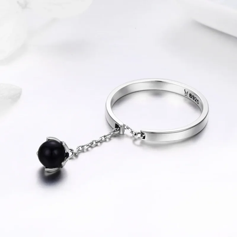 (bilde for) Pandora Style Silver Tears of Flowers Justerbar Ring - SCR314 - Vis 5