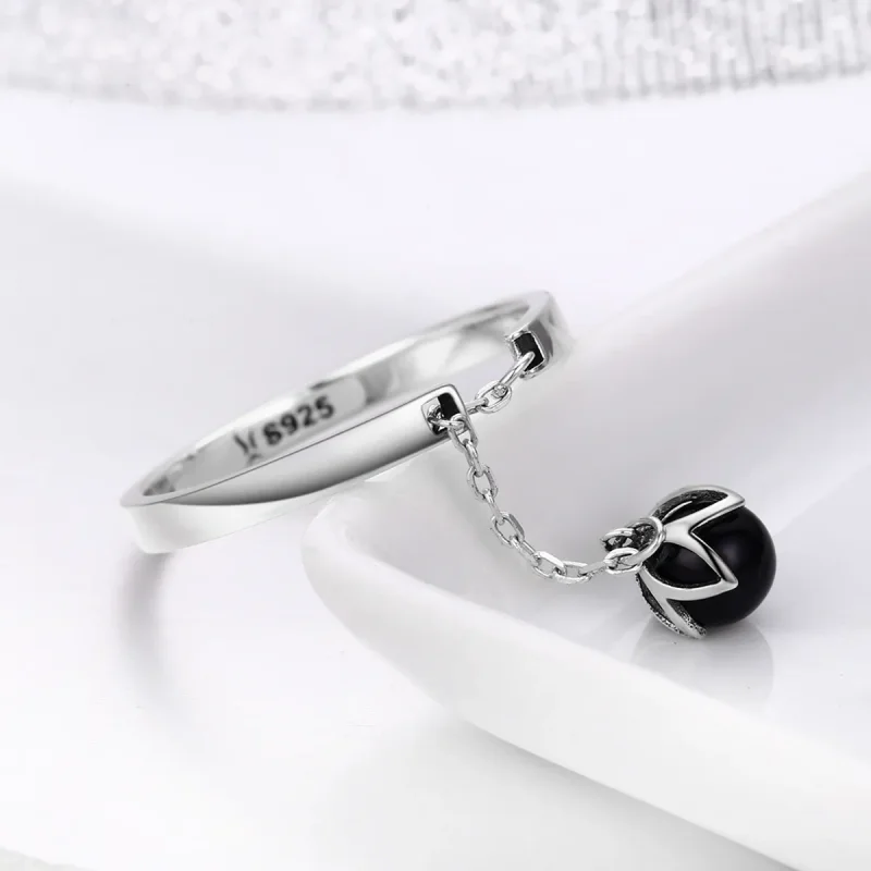 (bilde for) Pandora Style Silver Tears of Flowers Justerbar Ring - SCR314 - Vis 6