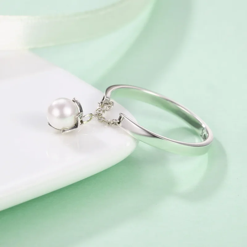 (bilde for) Pandora Style Silver Tears of Flowers Ring - SCR165 - Vis 6