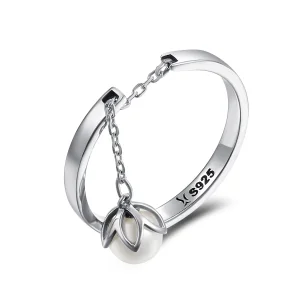 (bilde for) Pandora Style Silver Tears of Flowers Ring - SCR165