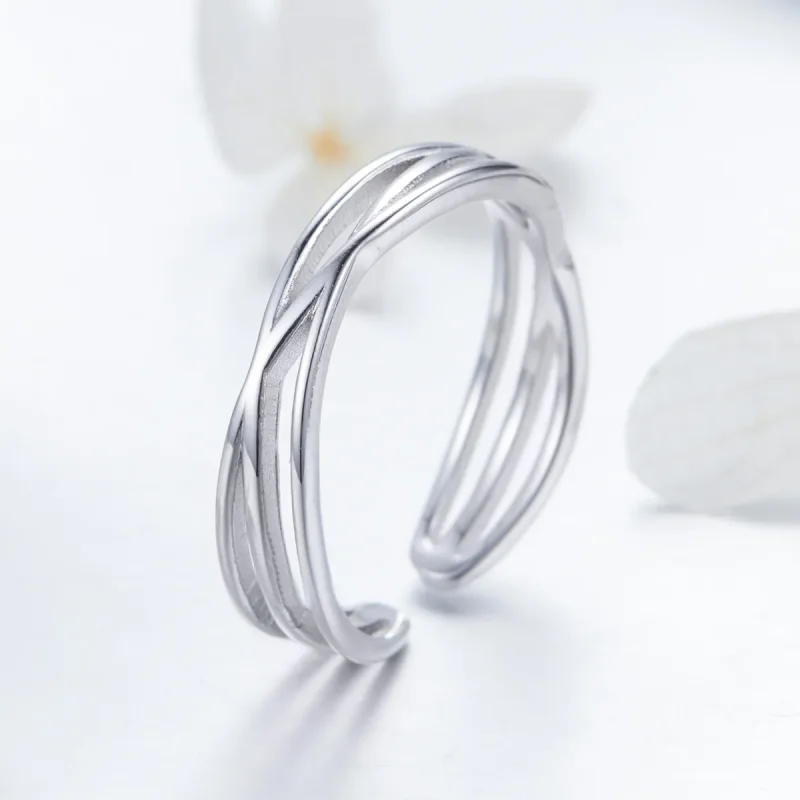 (bilde for) Pandora Style Silver Time Travel Ring - SCR483 - Vis 6