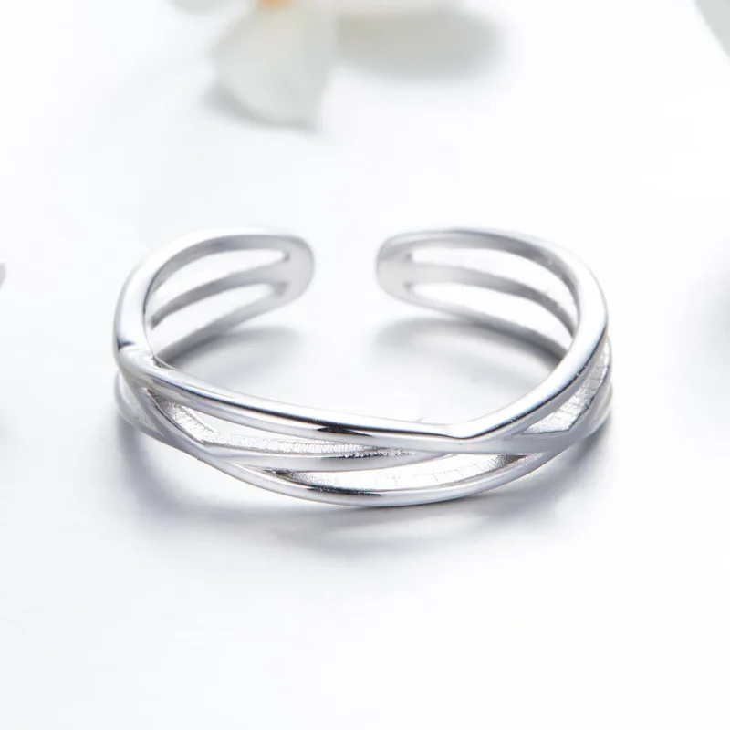 (bilde for) Pandora Style Silver Time Travel Ring - SCR483 - Vis 7