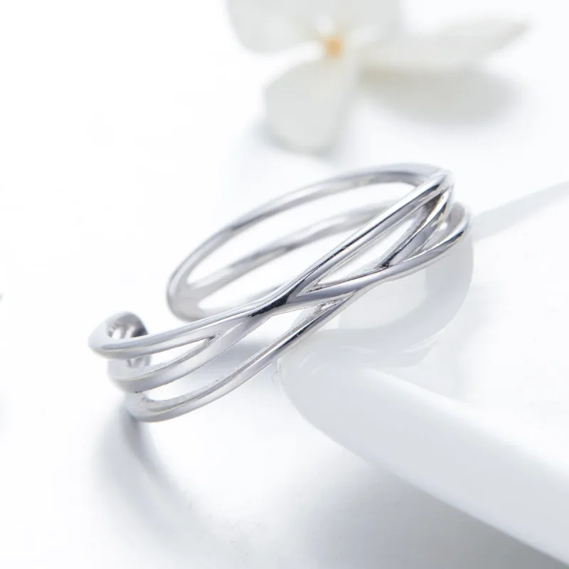 (bilde for) Pandora Style Silver Time Travel Ring - SCR483 - Vis 8
