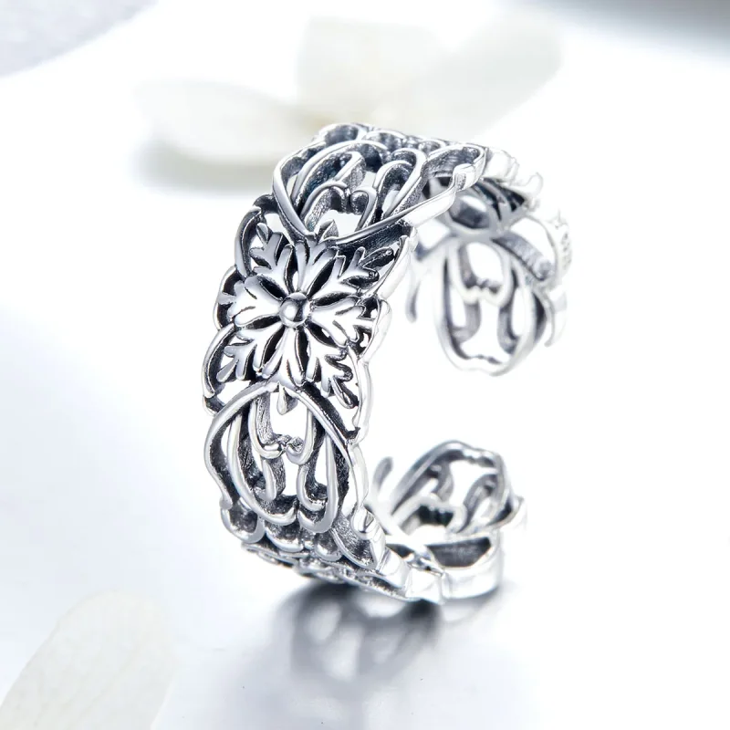 (bilde for) Pandora Style Silver Vintage Ring - SCR500 - Vis 2
