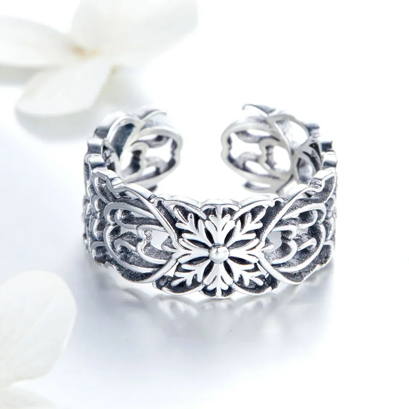 (bilde for) Pandora Style Silver Vintage Ring - SCR500 - Vis 3