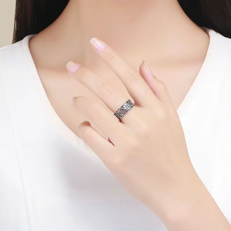 (bilde for) Pandora Style Silver Vintage Ring - SCR500 - Vis 5