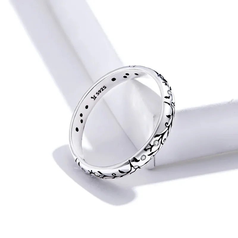 (bilde for) Pandora Style Silver Vintage Vine Ring - SCR659 - Vis 3