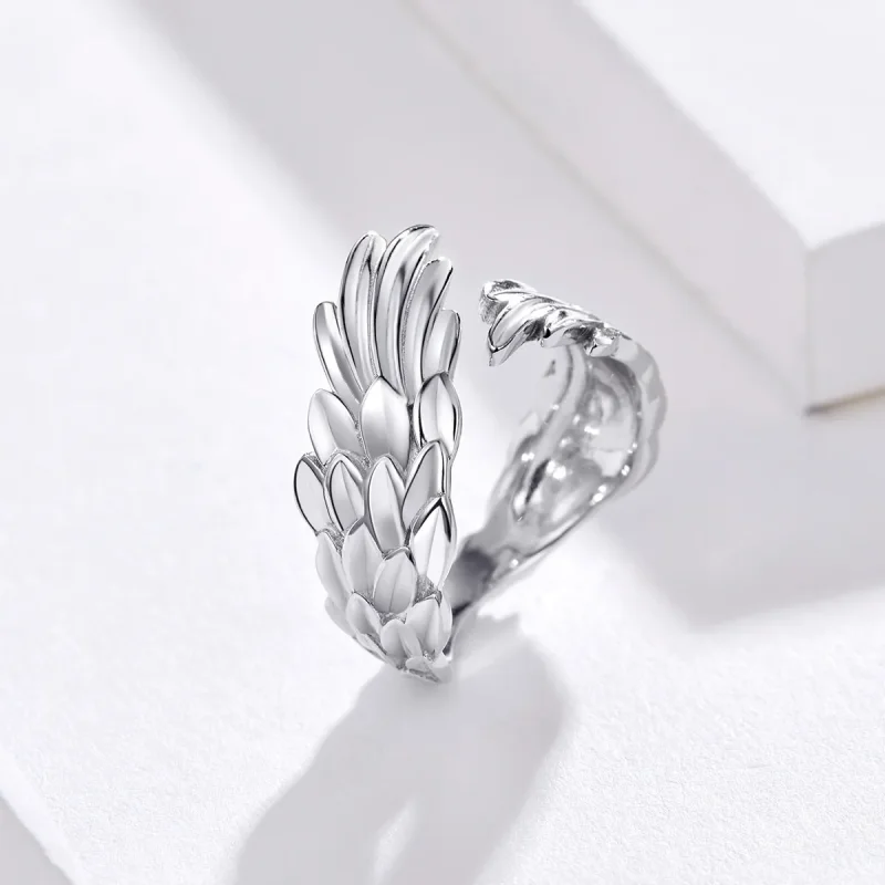 (bilde for) Pandora Style Silver Wings of Hope Ring - SCR512 - Vis 2