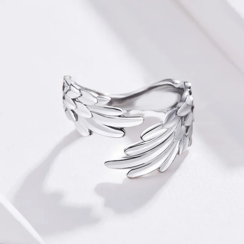 (bilde for) Pandora Style Silver Wings of Hope Ring - SCR512 - Vis 4