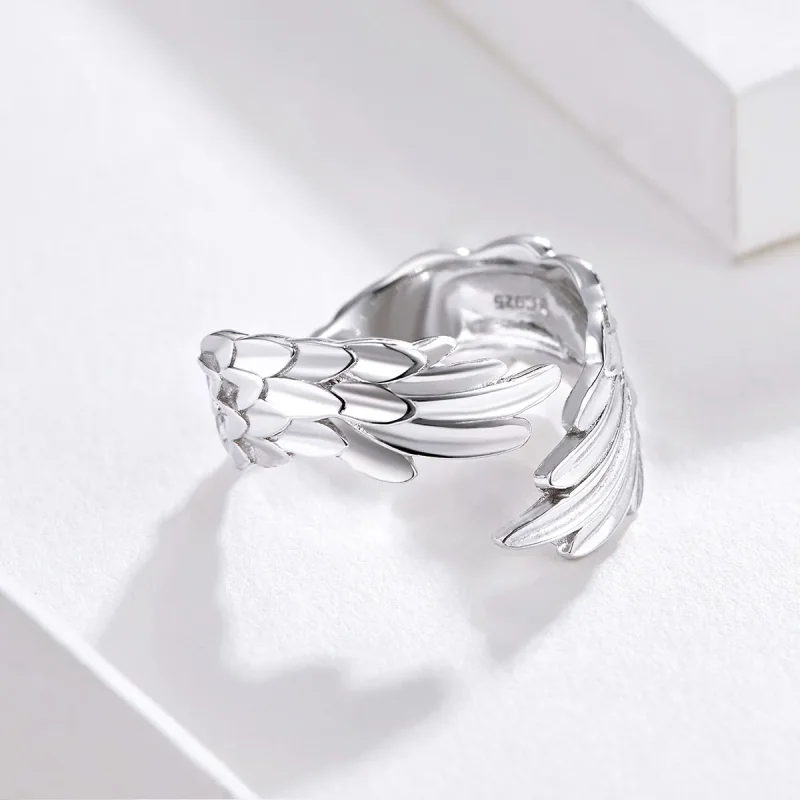 (bilde for) Pandora Style Silver Wings of Hope Ring - SCR512 - Vis 5