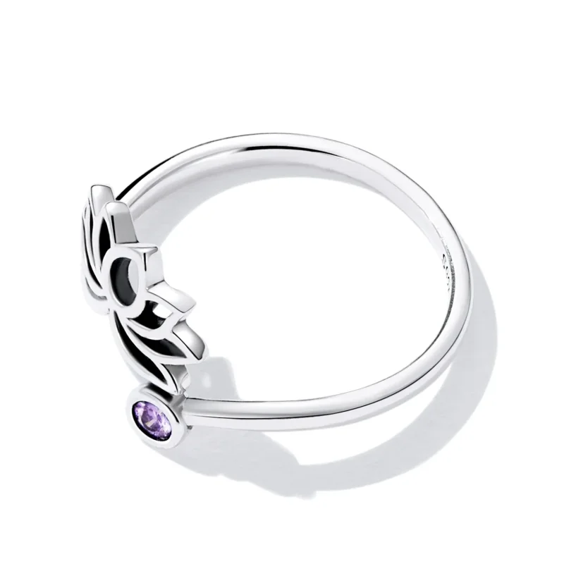 (bilde for) Pandora Style Simple Lotus Open Ring - SCR821 - Vis 4