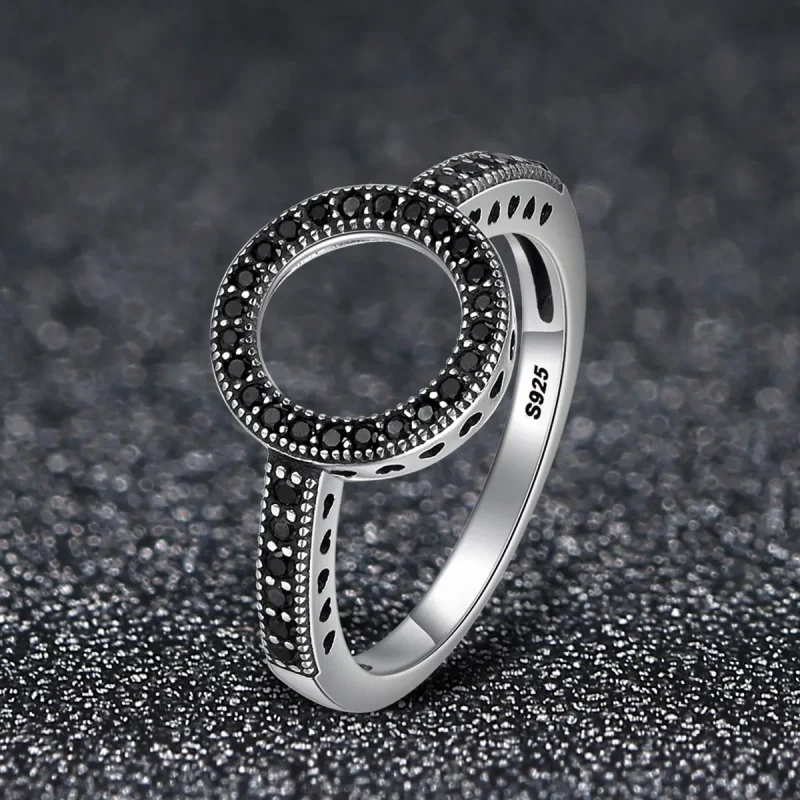 (bilde for) Pandora Style Sølv Glitrende Halo Ring - SCR112 - Vis 3
