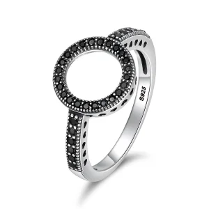 (bilde for) Pandora Style Sølv Glitrende Halo Ring - SCR112
