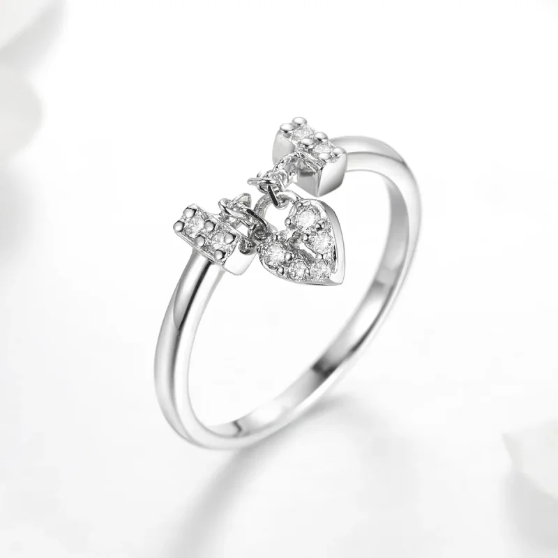 (bilde for) Pandora Style sølv hjertelåsring - SCR466 - Vis 2