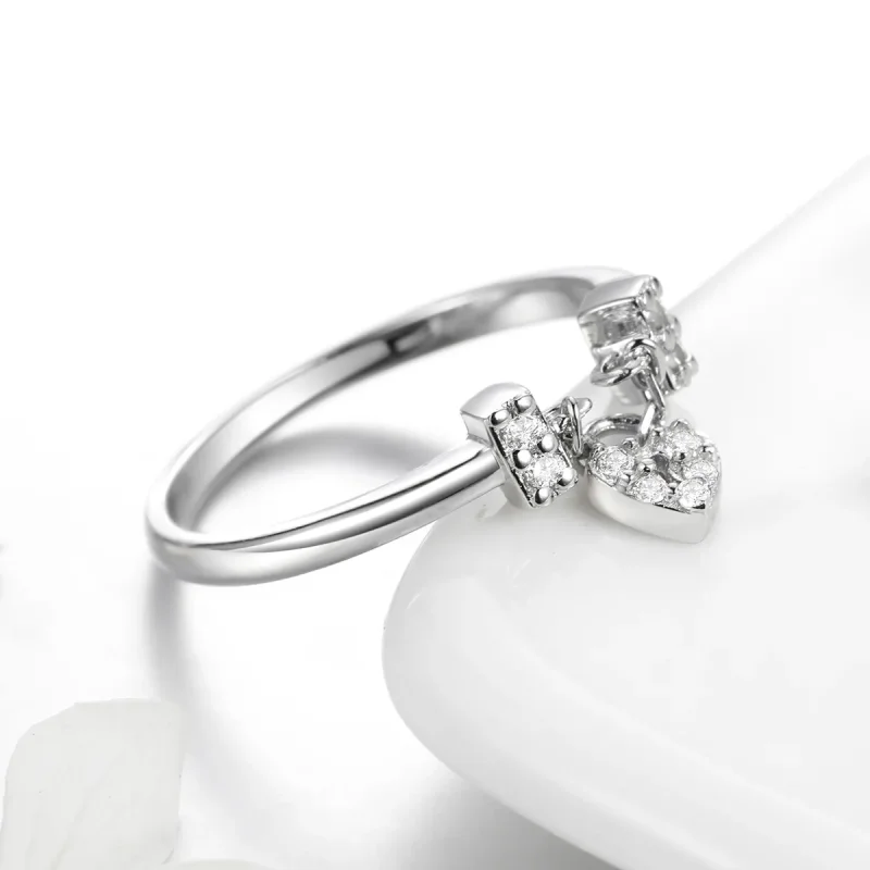 (bilde for) Pandora Style sølv hjertelåsring - SCR466 - Vis 3