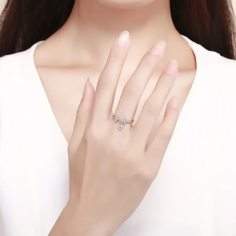 (bilde for) Pandora Style sølv hjertelåsring - SCR466 - Vis 5