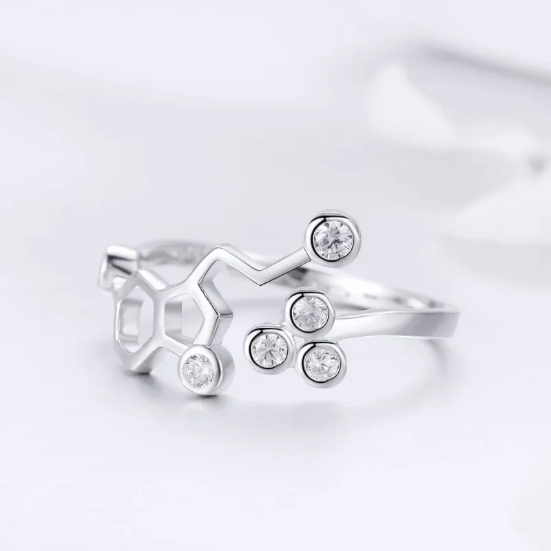 (bilde for) Pandora Style Sølv Honeycomb Ring - SCR433 - Vis 3