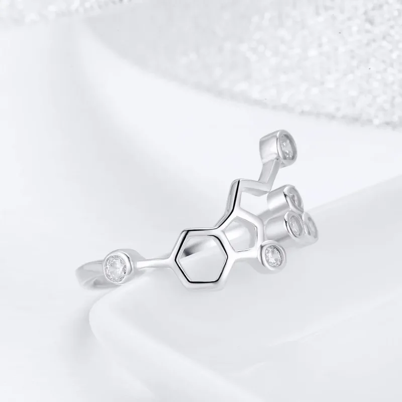 (bilde for) Pandora Style Sølv Honeycomb Ring - SCR433 - Vis 4