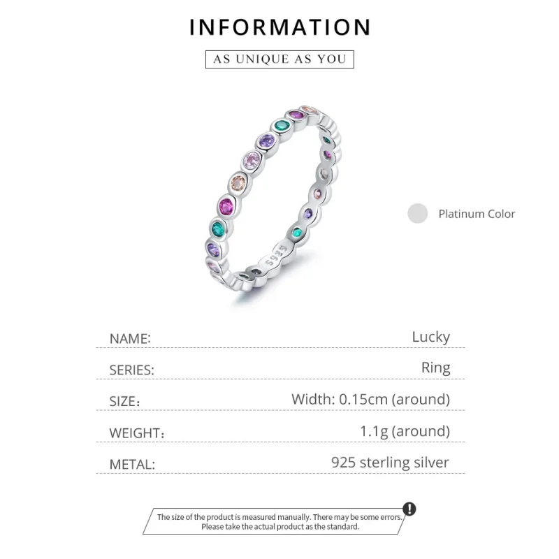 (bilde for) Pandora Style Sølv Lucky Ring - SCR714 - Vis 8