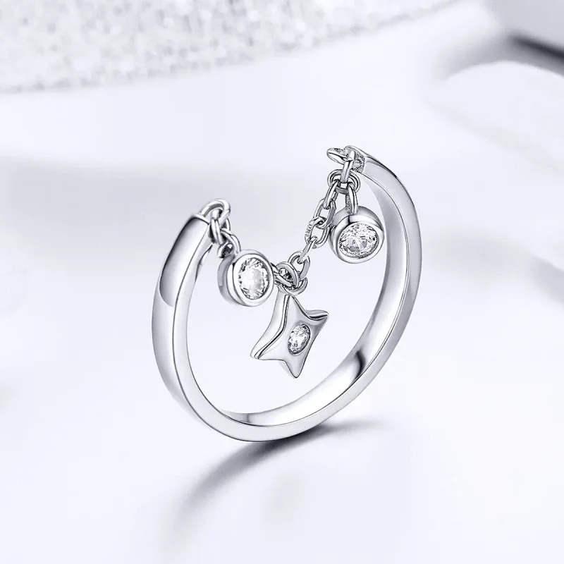 (bilde for) Pandora Style Sølv Stjernehimmel Ring - SCR408 - Vis 3