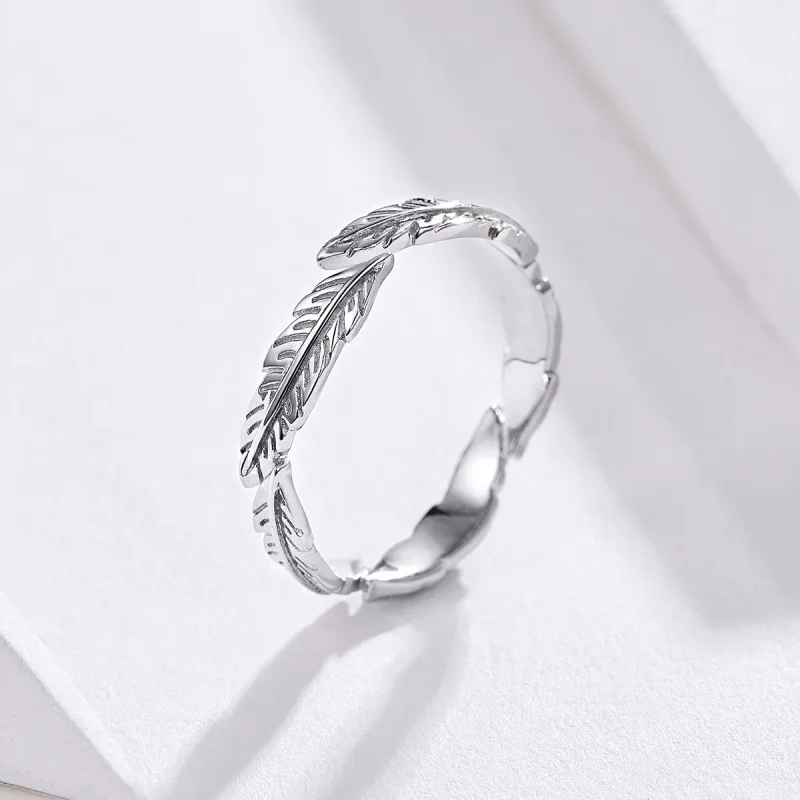 (bilde for) Pandora Style Sølvfjærring - SCR517 - Vis 2