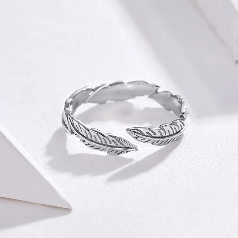 (bilde for) Pandora Style Sølvfjærring - SCR517 - Vis 4