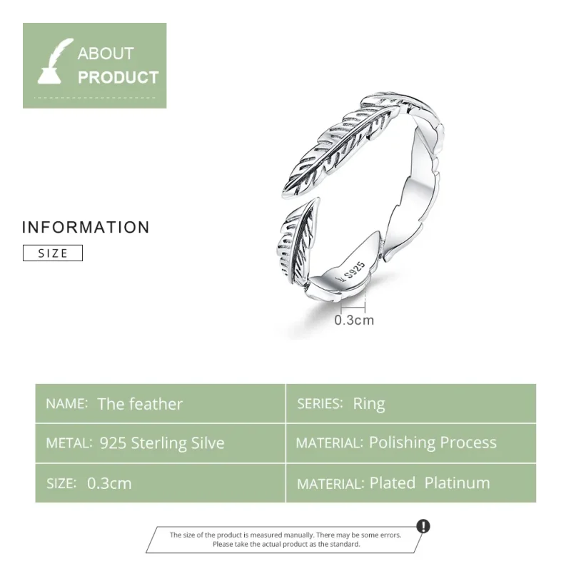 (bilde for) Pandora Style Sølvfjærring - SCR517 - Vis 9