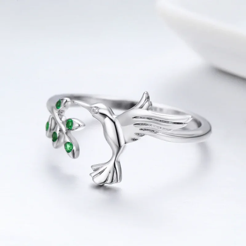(bilde for) Pandora Style Sølvhilsener Fra Hummingbirds Ring - SCR323 - Vis 5