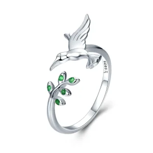 Pandora Style Sølvhilsener Fra Hummingbirds Ring - SCR323 (bilde for) Pandora Style Sølvhilsener Fra Hummingbirds Ring - SCR323