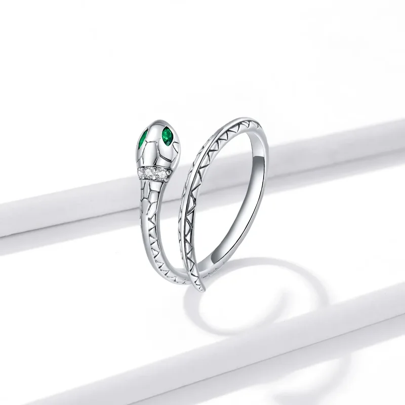 (bilde for) Pandora Style Snake Open Ring - BSR169 - Vis 2