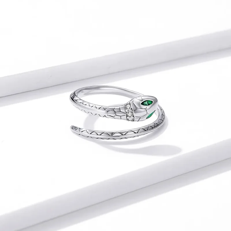 (bilde for) Pandora Style Snake Open Ring - BSR169 - Vis 4