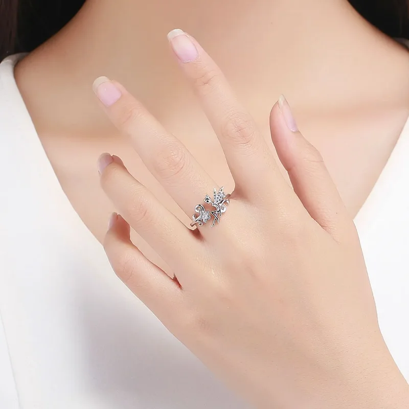 (bilde for) Pandora Style Spring Spirit Open Ring - BSR025 - Vis 5