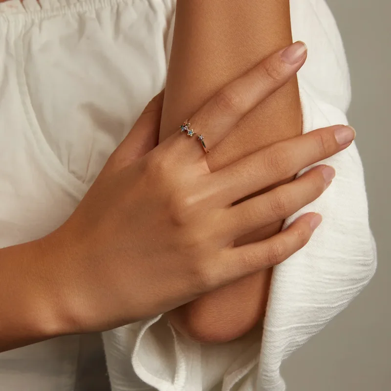 (bilde for) Pandora Style Star Open Ring - SCR769 - Vis 5