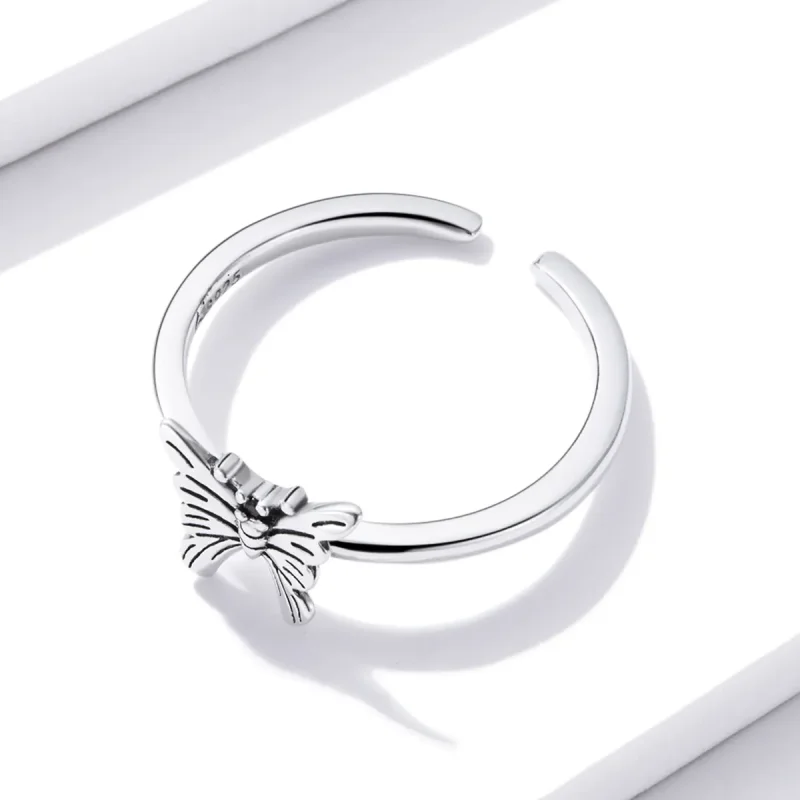 (bilde for) Pandora Style Swallowtail Butterfly Open Ring - BSR195 - Vis 3