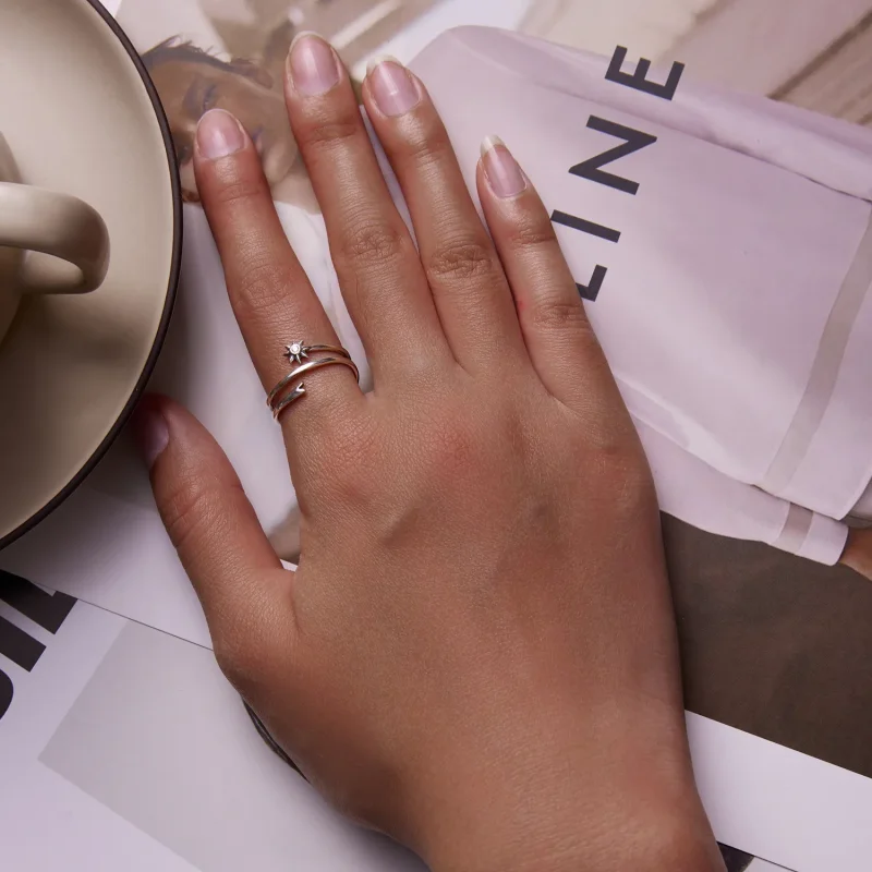 (bilde for) Pandora Style Wishing Meteor Open Ring - SCR810 - Vis 6