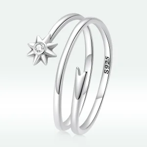 (bilde for) Pandora Style Wishing Meteor Open Ring - SCR810
